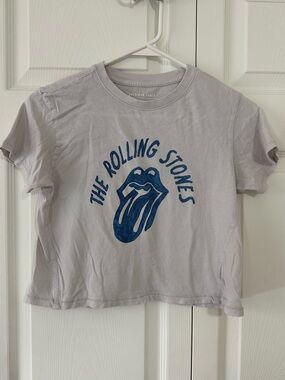 American Eagle Outfitters Kids Graphic Tee - Light Gray & Navy